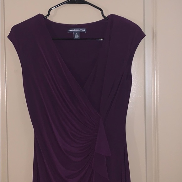 American Living Dresses & Skirts - Dark purple American Living ruffle dress